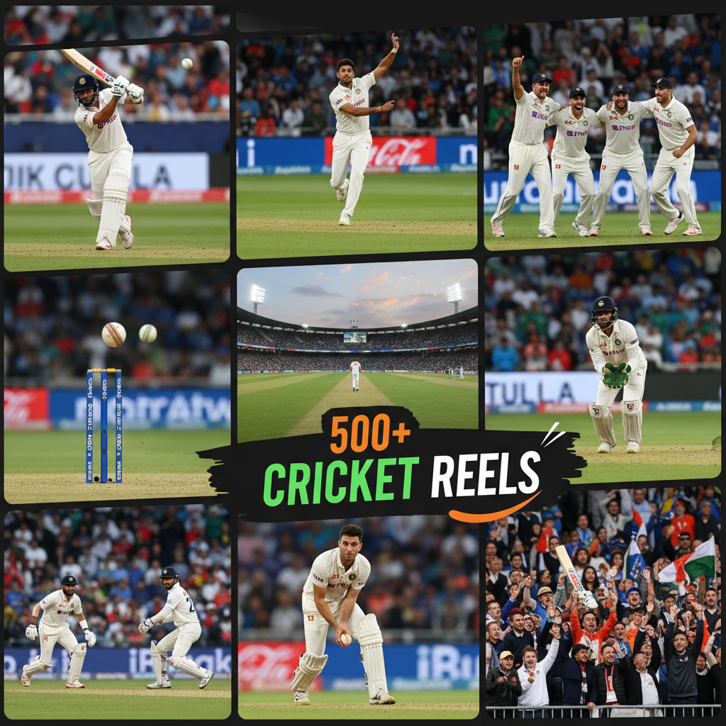 500+ Cricket Reels Bundle