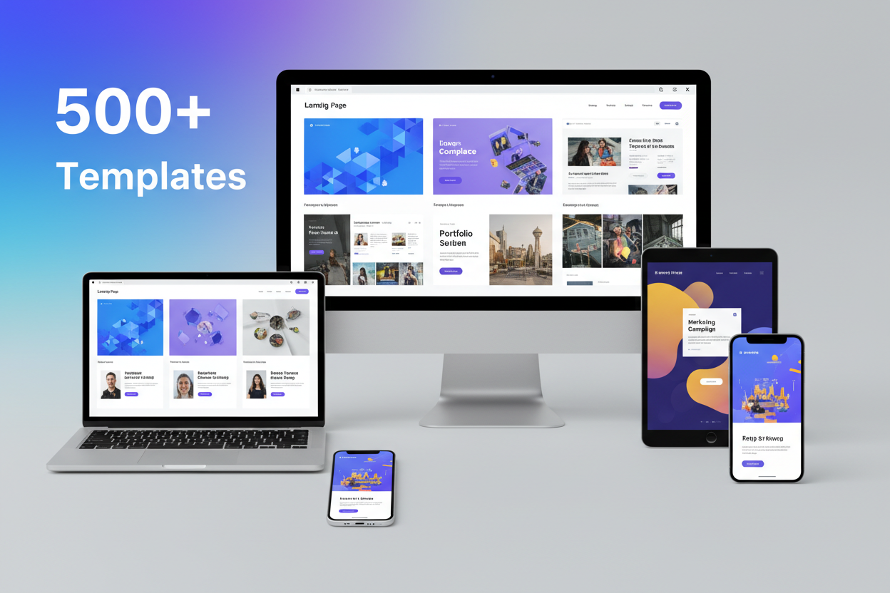 500+ Ready-Made Landing Page Templates