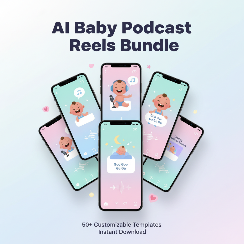 AI Baby Podcast Reels Bundle