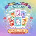 500+ Kids Cartoon & Animated Reels Bundle