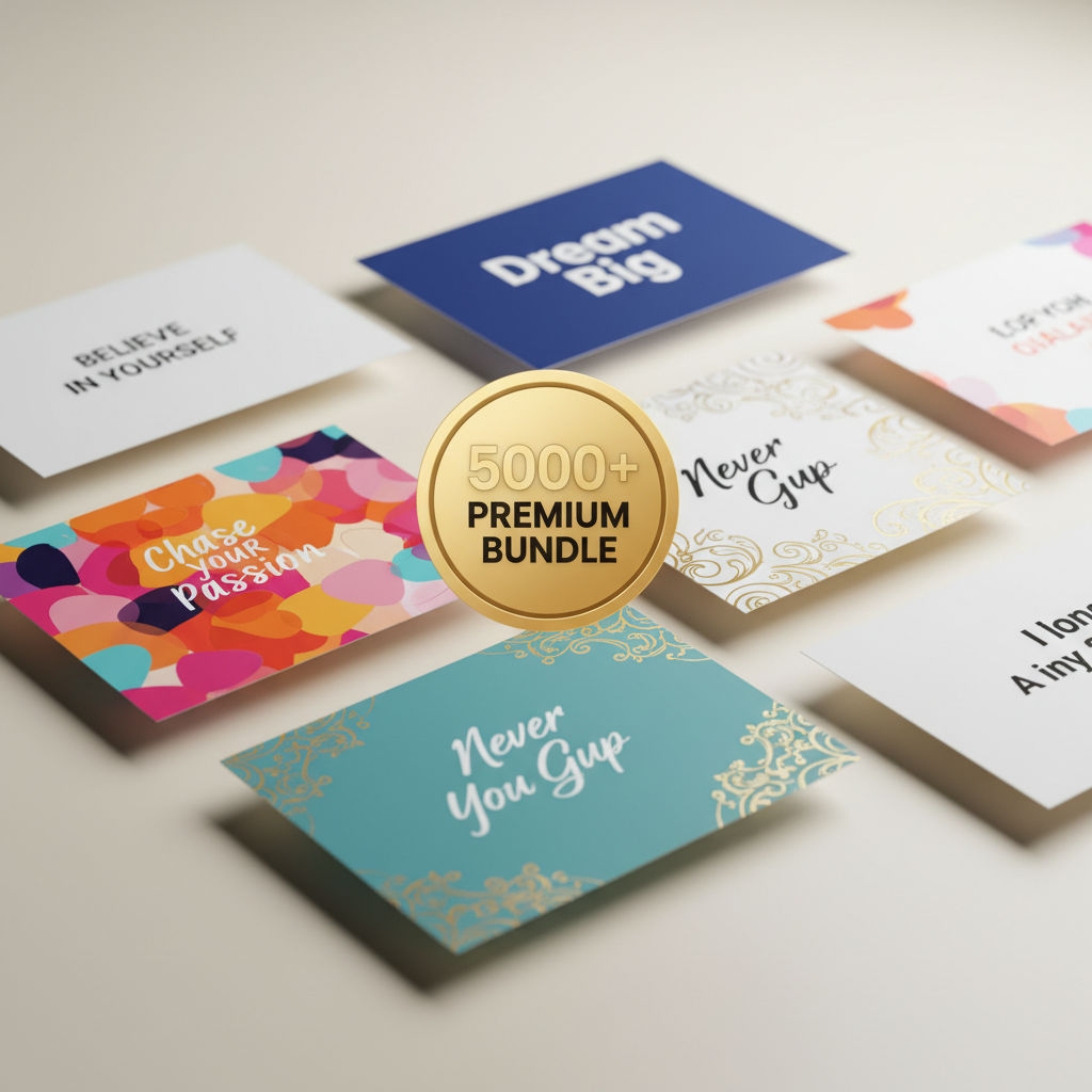 Premium 5000+ Motivation Quotes Images Bundle