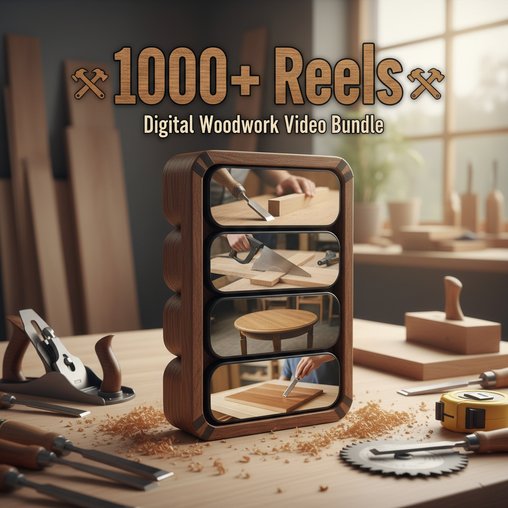 1000+ Woodwork Reels Bundle